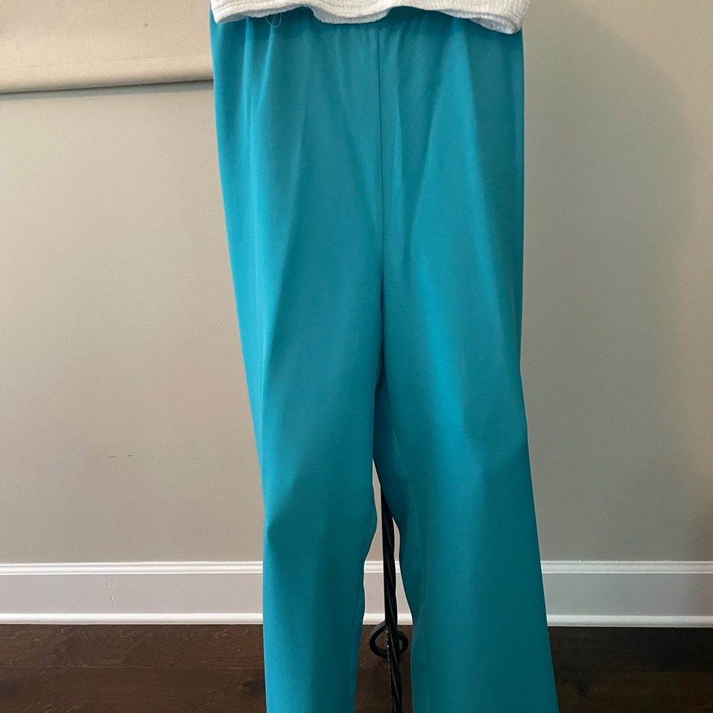 Drapers & Damons Teal wide leg pants